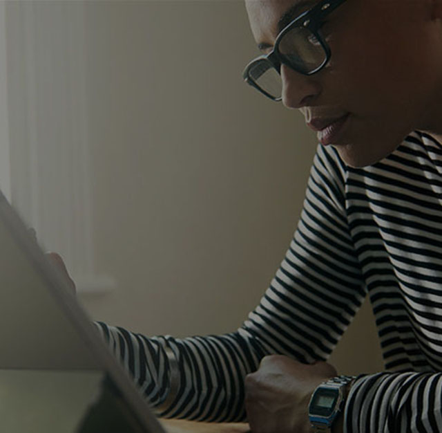 person using computer